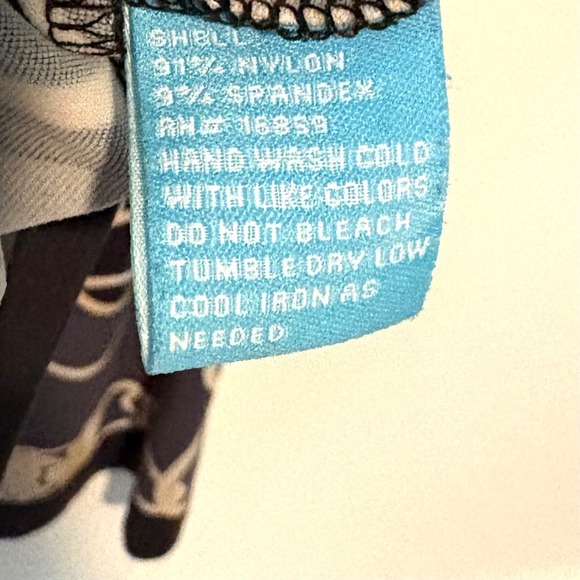 J. McLaughlin Women's Black Khaki Chain Print Catalina Cloth Top in Size S‎ - Picture 11 of 11